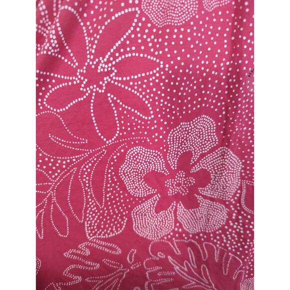 Aeropostale Pink & White Floral Empire Waist  Mini Dress SMALL NWT Hawaiian Boho - Picture 4 of 12